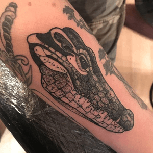 Gator tattoo by Barham Williams