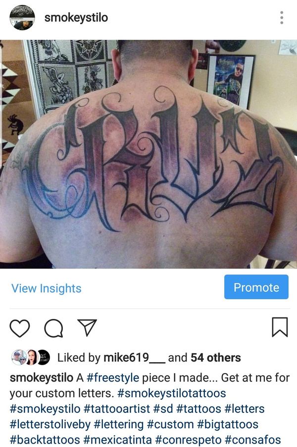 Tattoo from Smokeystilo