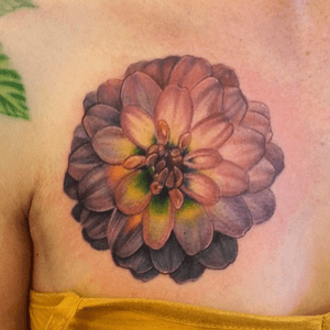 Floral tattoo by Jesse Vardaro
