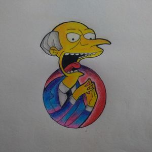 #MrBurns  #thesimpsons  #neotraditional #prismacolor  #danielinktattoo 