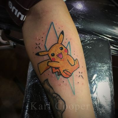 #pokemon #Pikachu #geektattoos #nerdtattoo #cute #kawaii #london #london