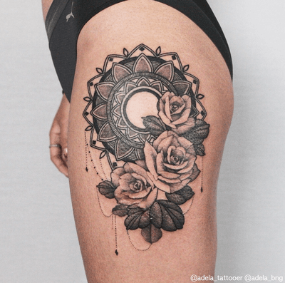 All my floral works are Freehand work. Please check my IG @adela_tattooer for see how it was going on. #flower #freehand #blackwork #tattooist #flowertattoo #snaketattoo #tigertattoo #colortattoo #coverup #korean #mandala #girlstattoo #tinytattoo #tattoodo #inked #inkedup #blackandgrey #realistic #realism #adelatattoo