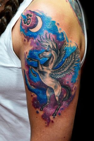 #pegasustattoo #pegasus #thiagopadovani #watercolortattoo #watercolor #aquarelatattoo #aquarela 