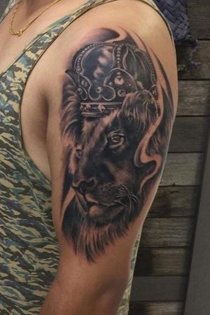 Tattoo uploaded by Dhruv • King of the jungle. • Tattoodo
