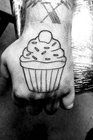 My cupcake tattoo done a day ago