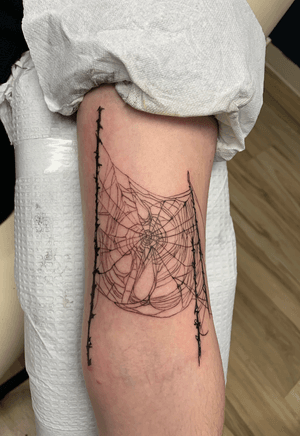 Did this super fun spider web design. Follow me on instagram to see more.       Insta- dyllan_stanczyk