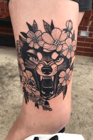 Fun wolf tattoo 