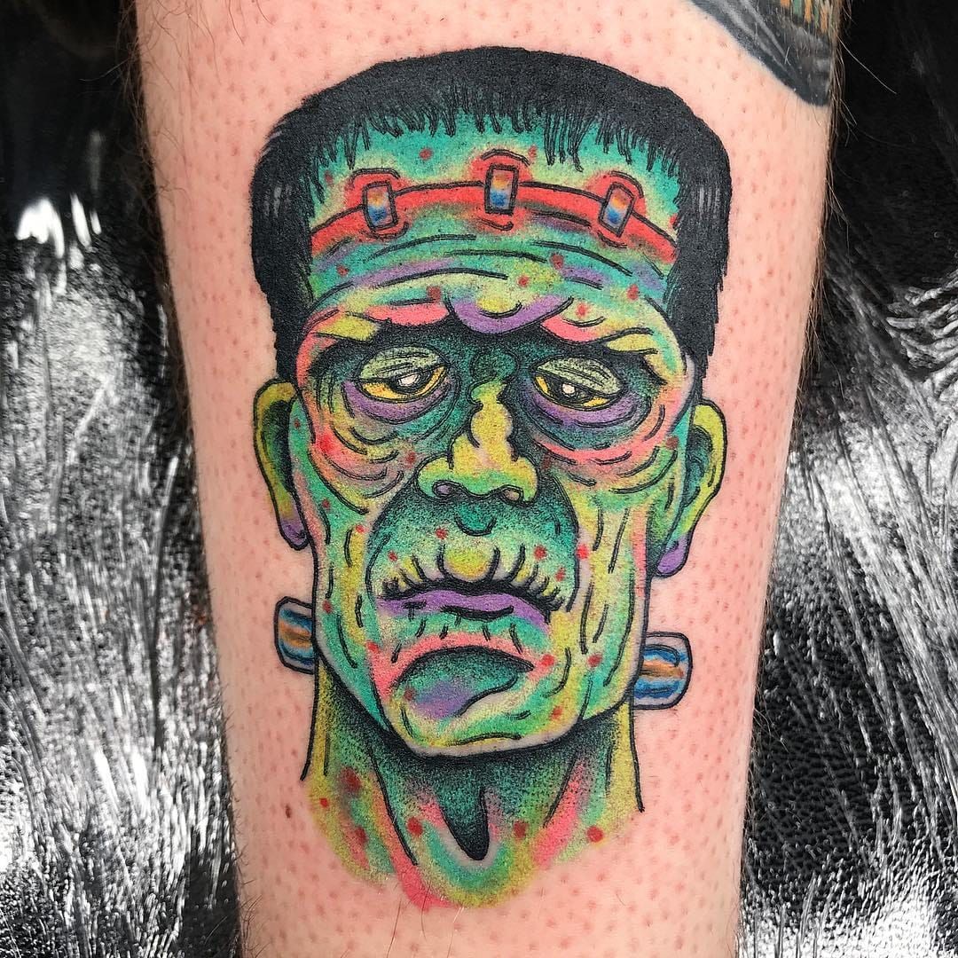frankenstein in Old School Traditional Tattoos  Search in 13M Tattoos  Now  Tattoodo