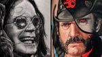 Tattoo on the left by Noa Yanni and tattoo on the right by Dave Paulo #NoaYanni #DavePaulo #rockandrolltattoos #musictattoo #rockandroll #music #70s #80s #famous #portraits