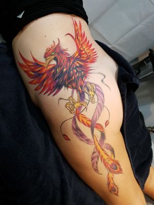 Flaming phoenix #blacktowntattoo 