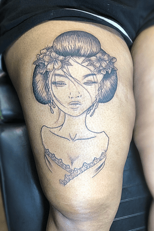 Geisha tattoo i dod acouple weeks ago