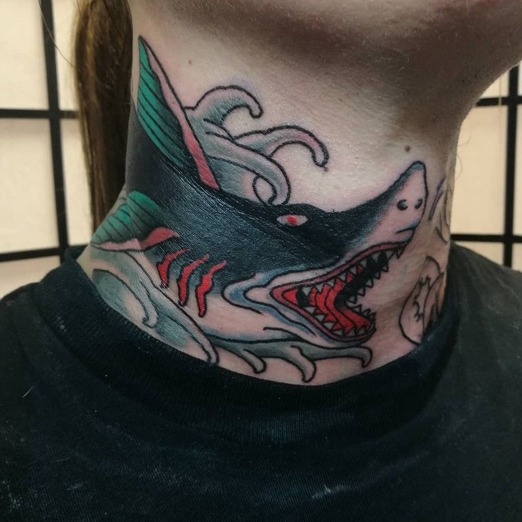 50 Tribal Shark Tattoo Designs For Men  SeaDweller Ideas  Tribal shark  tattoos Chest tattoos for women Shark tattoos