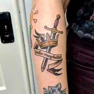 Game of Thrones banger #tattoo #tattoolife #tattooart #saniderm #envyneedles #rosewatertattoo #tattoos #tattooartist #art #ink #inked #lynntattoos #inkedmag #portland #portlandtattooers #portlandtattoo #pdx #pdxartists #pdxtattooers #pdxtattoo #tattooed #tatsoul #fusiontattooink #fkirons #bestink #vegan #tattoosnob #stencilstuff #crueltyfree #eternalink