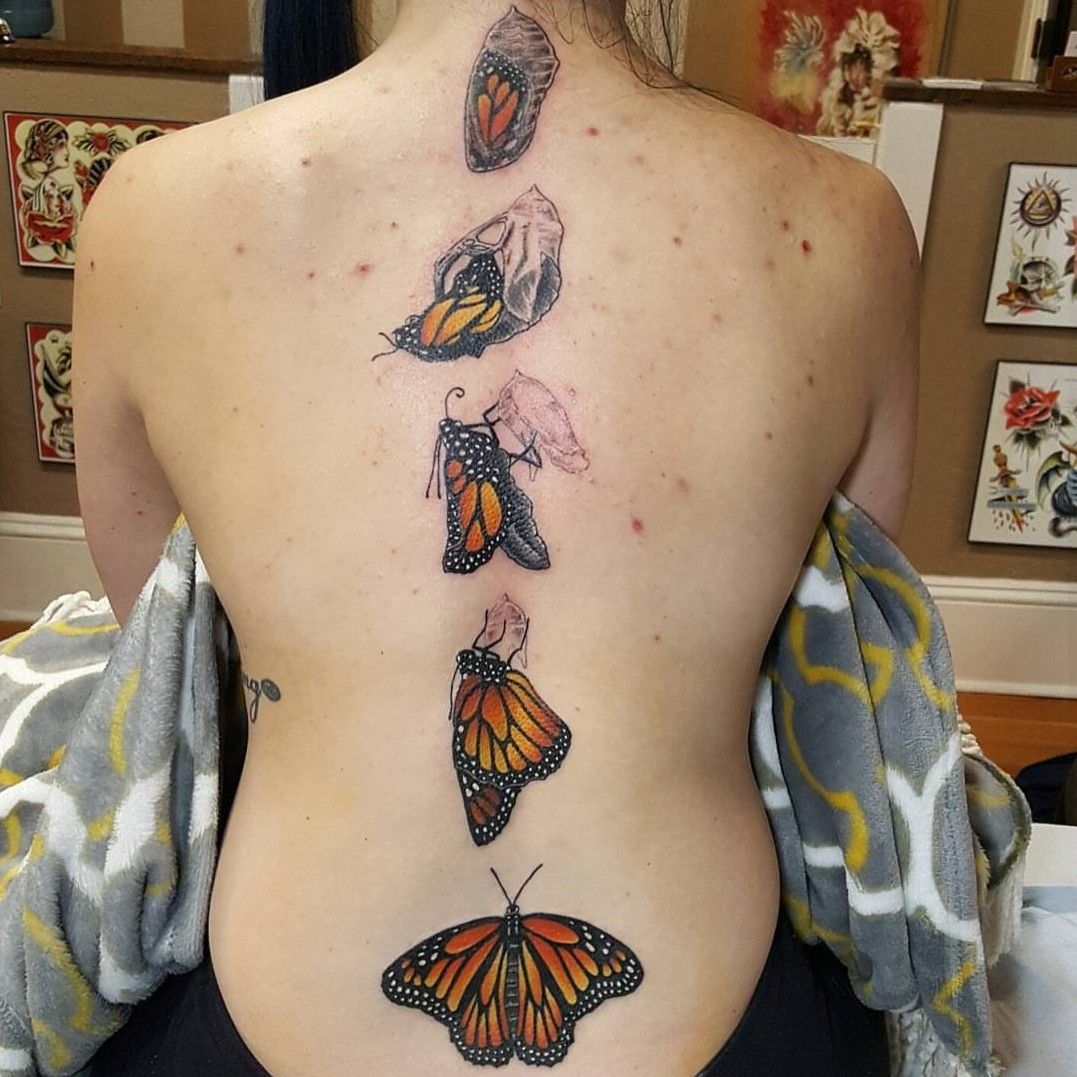 RIZ Tattoo  Piercings Studio  Butterfly  Names Spine Tattoo  For  Appointments  CallWhatsApp  5978883159  Koffielaan 15  Nw  Charlesburgweg RIZ Tattoo  Piercings Studio  Facebook