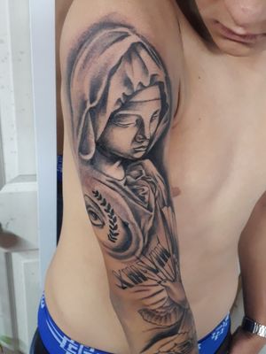 Virgen María #tattoo #tattooapprentice #mary #virginmary 