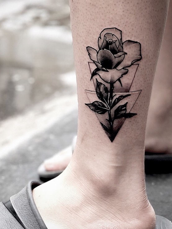 Triangle Rose Tattoo Meaning Symbolism and Designs