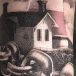 A casa do farol. #lighthouse #farol #lightgousetattoo #blackandgray #bkackwork #realismtattoo #felipemellotattoo 