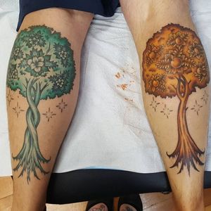Twin trees from the Lord of the Rings #tattoo #tattoolife #tattooart #saniderm #envyneedles #rosewatertattoo #tattoos #tattooartist #art #ink #inked #lynntattoos #inkedmag #portland #portlandtattooers #portlandtattoo #pdx #pdxartists #pdxtattooers #pdxtattoo #tattooed #tatsoul #fusiontattooink #fkirons #bestink #vegan #tattoosnob #stencilstuff #crueltyfree #eternalink