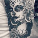 Black and grey day of the dead girl #tattoo #tattoolife #tattooart #dayofthedeadgirl  #dayofthedeadtattoo #rosewatertattoo #tattoos #tattooartist #art #ink #inked #lynntattoos #inkedmag #portland #portlandtattooers #portlandtattoo #pdx #pdxartists #pdxtattooers #pdxtattoo #tattooed #tatsoul #fusiontattooink #fkirons #bestink #vegan #tattoosnob #stencilstuff #crueltyfree #portraiture