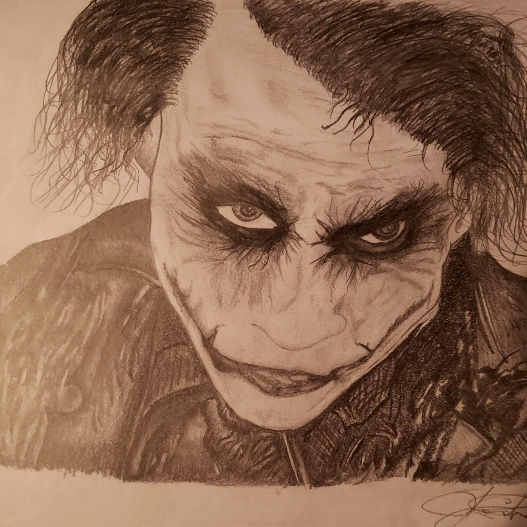 joker sketch drawings