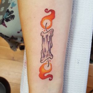 Candle burning at both ends #tattoo #tattoolife #tattooart #saniderm #envyneedles #rosewatertattoo #tattoos #tattooartist #art #ink #inked #lynntattoos #inkedmag #portland #portlandtattooers #portlandtattoo #pdx #pdxartists #pdxtattooers #pdxtattoo #tattooed #tatsoul #fusiontattooink #fkirons #bestink #vegan #tattoosnob #stencilstuff #crueltyfree #eternalink