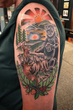Northwoods tea party. Mostly healed