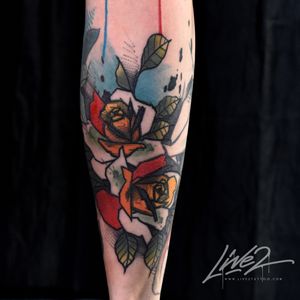 Live2 – Graphic Abstract Watercolor Tattooing