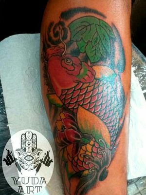 Tattoo Pez Koi Estilo Japonés #yudaart #eternalink #momsink #tattoojapones #colorfullink 👈😎🇮🇱