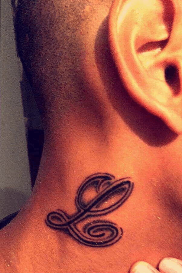 Pranu KaLki Shashi on Instagram L letter tattoo tatt tattoos tattooart  llettertattoodesigns
