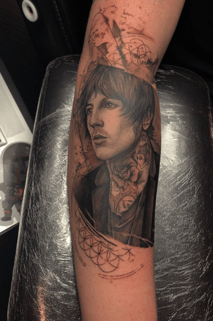 Oliver Sykes from Bring Me The Horizon added to the music sleeve! By Adam Thomas