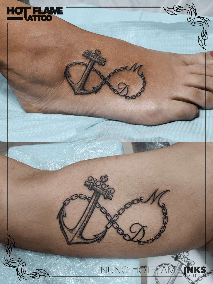 anchor infinity tattoos