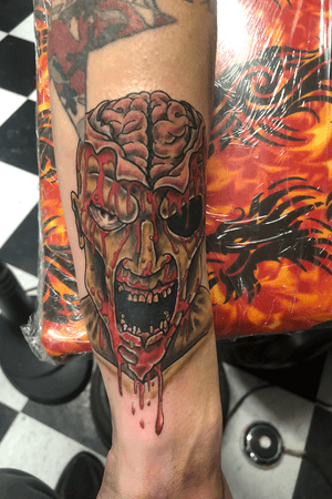 Part of my zombie Sleeve done in North Carolina on vacation 