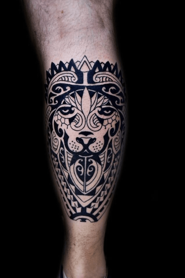 Tattoo uploaded by Memento Mori Tattoo Studio  liontattoo lion maori  maoritattoo leaotattoo leao thiagopadovani  Tattoodo