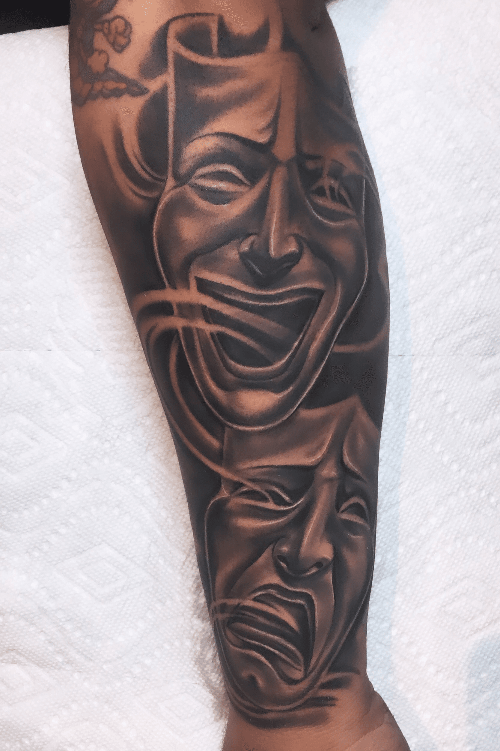 Custom smile now cry later forearm  Blackwoods Tattoo  Facebook