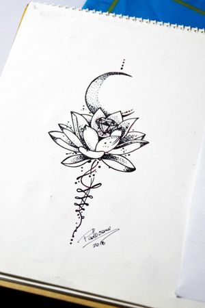 #lotus #tattoosketch #diamond #diamante #lotusflower #pontilhismo #pontillism #thiagopadivani