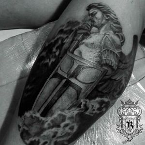 Tattoo Arcanjo São Miguel. #tattoo #tattooart #tattooblackandgrey 