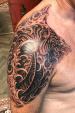 Japanese waves & tiger by Kev