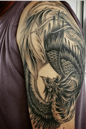 Japanese style pheonix by Kev