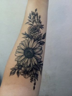 #tatuaje #flores #brazo 