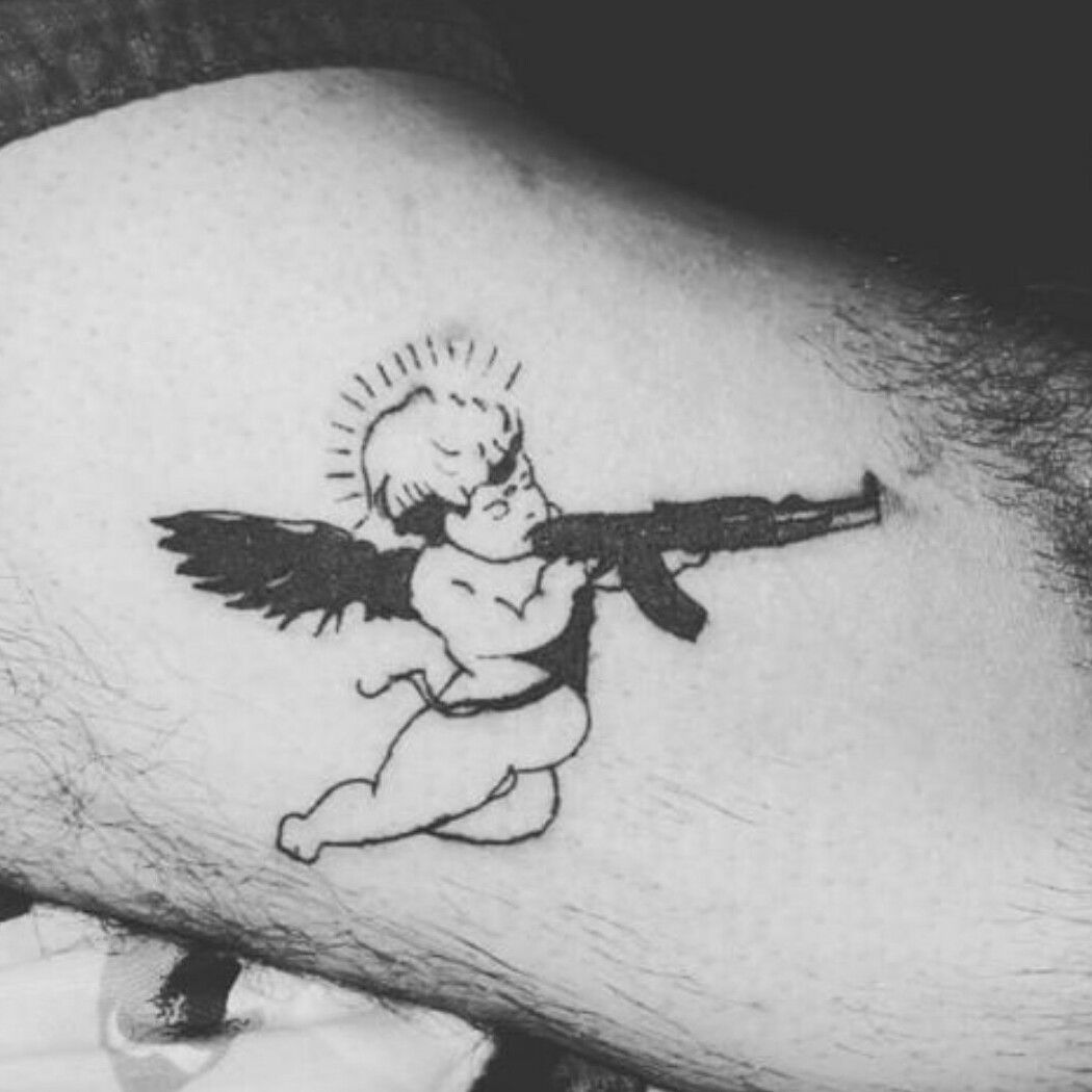 19 Beautiful Angel With Gun Tattoo Designs  June 2023
