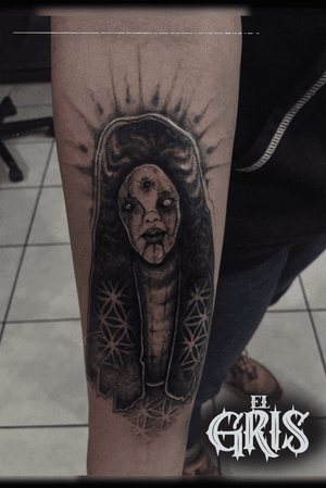 Widow #tattooartist #tattooart #tattooer #tattooing #creepy #horror #blackwork #blackandgrey 