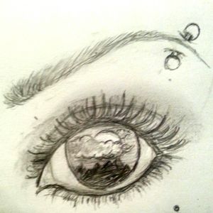 I love to sketch eyes