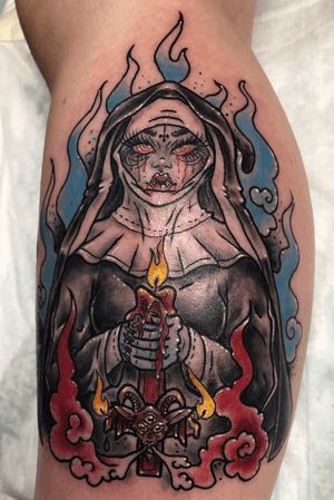 Vampire nun, definitely enjoyed doing this one 😇😇😇