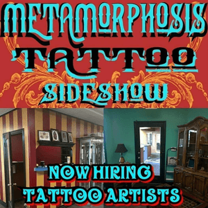 Our sister shop is hiring. Must have three years shop exp. email work and references to metamorphosistattoostudio@gmail.com
