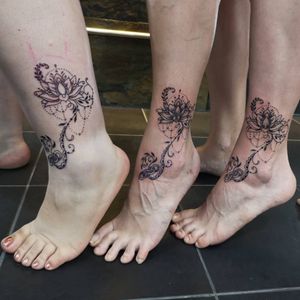 3 Friends Matching Tattoos, Excellent Art By the World's Best Tattoo Artists. Fantastic Service, We Use Fusion Ink and Eternal Ink, Great Artists and Great Price, Friendly Staff and an Clean, Hygienic Work Place. Inked in Asia Patong, Phuket, Thailand