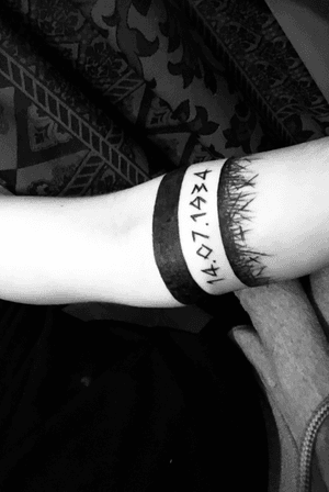 Black Band with the birthday from my grandmother