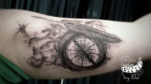 Compass #tattoobanana #tattoo #inked #tattooed #tattooink #inkedup #tattoos #tatuajes #tattoolife #tattooartist #thurles #tatuaze #worldfamousink #eztattooing #irelandtattoostudio #tattooshop #inkbooster #compasstattoo #blackandgrey 
