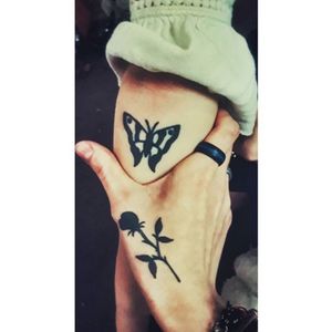My best friend was there at the event when I got the rose, she chose another design which was a butterfly. So, in a way we consider it matching or best friend tattoos.