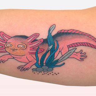 Tatuaje de Brindi #Brindi #axolotltattoos #axolotl #Animales #Naturaleza #Sapos #Pez errante #Sealife #Ocean Creation