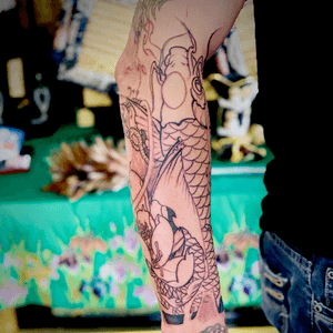 half sleeve done for Mr.David。today